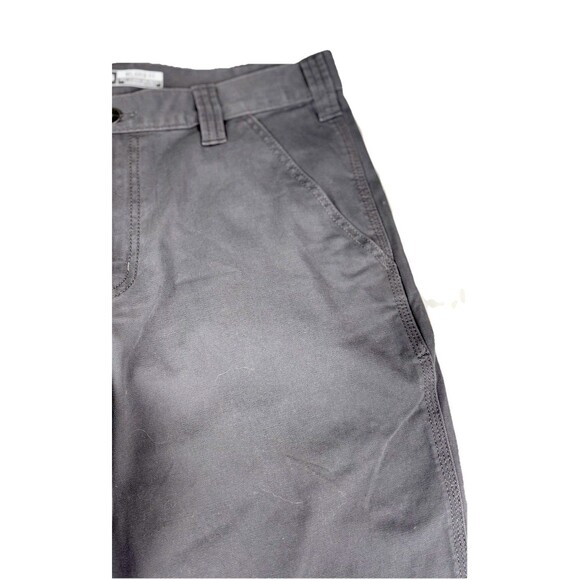 NWT Mens Carhartt Gray Pants 33x30 Rugged Flex Canvas Work Relaxed Fit BN2291-M - Picture 3 of 7